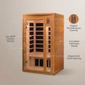 Barcelona 1 to 2 Person Low EMF FAR Infrared Home Sauna