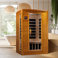Dynamic Saunas Andora 2-Person Low EMF FAR Infrared Sauna – Canadian Hemlock