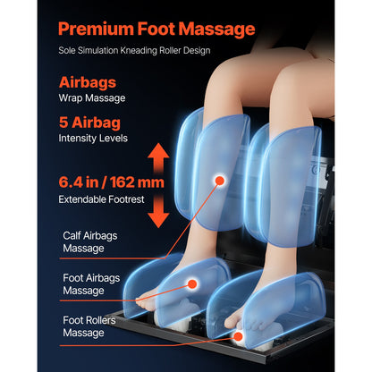 Uimoso Massage Chair Full Body Zero Gravity Recliner with Sl-Track & 36 Airbags