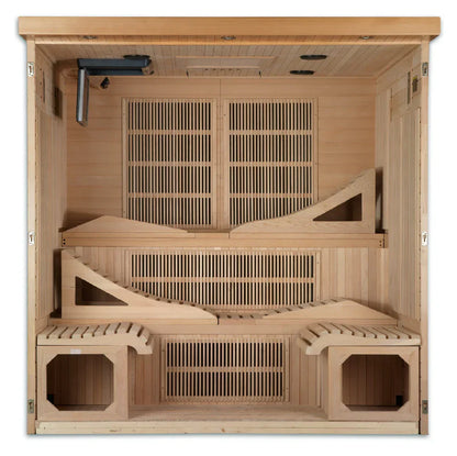 Golden Designs GDI-6996-01 Elite Near Zero EMF 6-Person Far Infrared Sauna