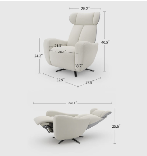 Swansing Swivel Power Zero Gravity Recliner Chair