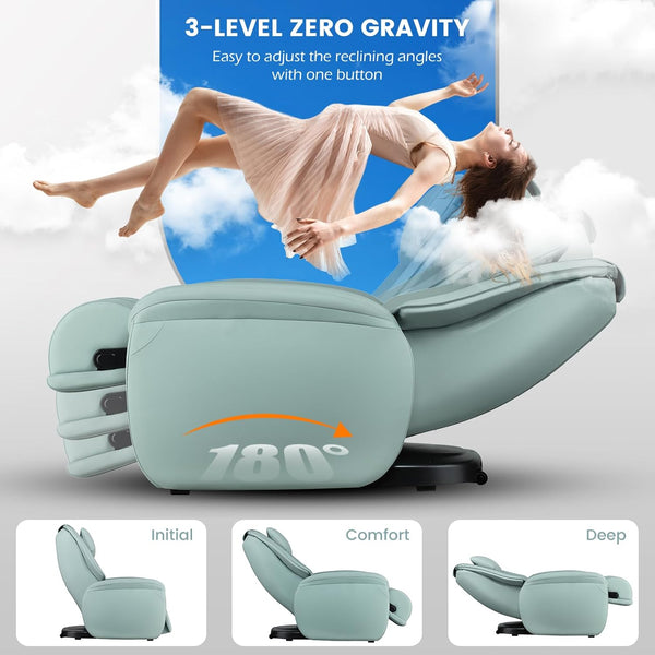 Full Body Zero-Gravity Recliner with full body massage;