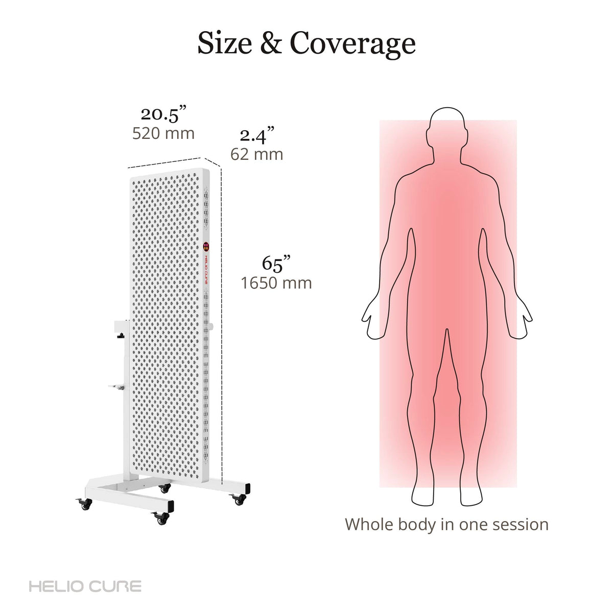 Helio Cure Helio Nova Full-Body Red & Near-Infrared Light Therapy Panel